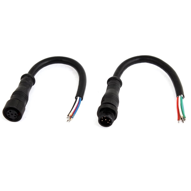 Cables de conector macho hembra a prueba de agua de 6 pines para tiras de luz LED de 21 cm