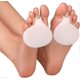 thumbnail image 4 of Plantillas de gel de silicona para el arco del pie, con almohadillas para aliviar el dolor metatarsiano (3 pares, 6 unidades, blancas), 4 of 5