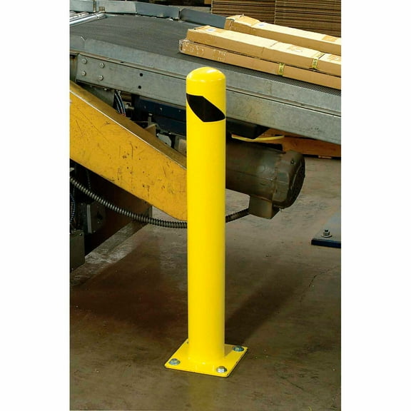 Global Industrial 36 Inch High Round Bollard, Yellow