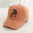 thumbnail image 2 of Sun Hat Kids Toddler Boys Summer Adjustable Breathable Lightweight Baseball Cap with Digger Embroidered Girls Sun Hat Orange 2 Years-8 Years, 2 of 3