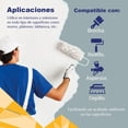 thumbnail image 4 of PINTEX Kit Pinta-me 2 Galones Pintura Vinil-Acrílica 3.8 L c/u | Incluye Brocha, Rodillo, Felpas, Masking Tape y Plastiprotector | Acabado Mate | Interiores y Exteriores | Humo, 4 of 5