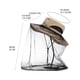 thumbnail image 3 of Sombrero de Malla para Exteriores con Velo, Antimosquitos E Insectos, para Apicultura, con Protección Solar, Plegable y Empacable para Escalada y Pesca., 3 of 3