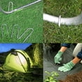 thumbnail image 4 of Estacas de viento de trampolín Anclaje de tierra de seguridad puntiagudo en forma de U de acero galvanizado para porterías de fútbol, tiendas de campaña y decoración de jardín grande Levamdar CQ96-1, 4 of 6