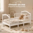 thumbnail image 5 of Dream On Me Rosie 3-in-1 Convertible Toddler Bed with Guardrails, White, 5 of 13