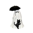 thumbnail image 5 of Gothic Ghost Resin Statue Spooky Cute Figurine with Umbrella and Cat Halloween Decor for Home Desk Shelf Party Ornament White Witchcraft Collectible, 5 of 7