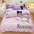 thumbnail image 4 of Funda nórdica Kuromi Diseño de moda Suave y cómoda Regalo navideño para niños y niñas Decoración de cama de dormitorio universitario, 4 of 5