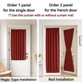 thumbnail image 4 of Cortina de puerta Vatge Christmas roja 137 x 183 cm Blackout, 4 of 9