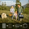 thumbnail image 5 of GARVEE Outdoor Rug 9'x12' Waterproof Patio Rug Reversible Indoor Outdoor Rug Plastic Straw Large Outdoor Rug for RV Camping Deck Balcony,Picnic,Gray, 5 of 7