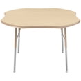 thumbnail image 3 of ECR4Kids 48in Clover Everyday T-Mold Adjustable Activity Table Maple/Maple/Sand - Standard Swivel, 3 of 4