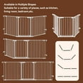 thumbnail image 6 of Baby Gate, Caveen 3Panels 80" Extra Wide Baby Safety Gate for Doorway Kitchen Playard for 0-3 years old, White, 6 of 8