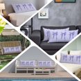 thumbnail image 6 of Purple Bow Body Pillow Covers 20"x54", Cute Bowknot Simple Pure Color Soft Brushed Microfiber Breathable Throw Pillow Covers, Pillowcase with Zipper for Couch Sofa Bedroom Living Room, 6 of 9