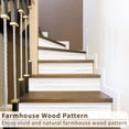thumbnail image 2 of funlife 13Pcs Farmhouse Style PVC Stair Sticker, Peel and Stick Staircase Decals, Self-Adhesive Waterproof Stair Riser Stickers for Home loft Apartment Decor, 39.37"x7.09" Weathered Rustic White Wood, 2 of 8
