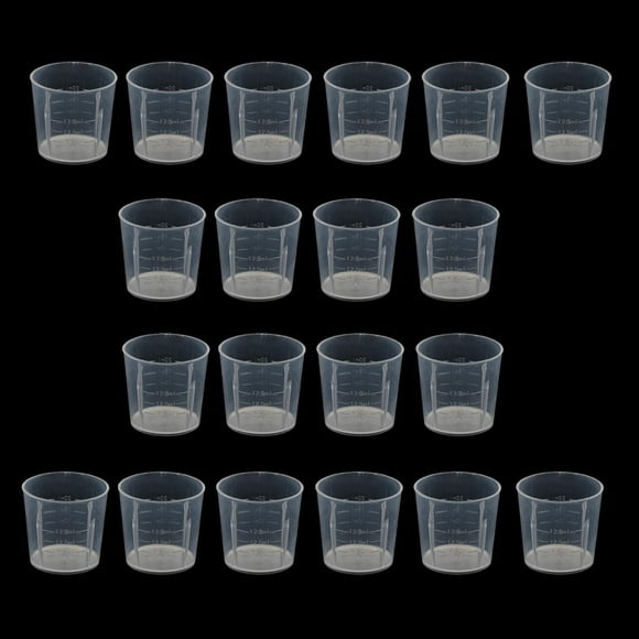 BELOVING Measurement Cup for Reptiles, Feed Cup, Breeding Plastic Scale, 20 Ml, Clear, 20