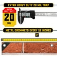 thumbnail image 4 of Core Tarps Extreme Heavy Duty 20 Mil Tarp Cover, Waterproof, UV Resistant, Rip and Tear Proof, Poly Tarpaulin with Reinforced Edges for Roof, Camping, Patio, Pool , Boat (Bricks/Black 8′ X 10′), 4 of 7