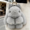 thumbnail image 4 of Bunny Keychain with Tin - 5.1" Handmade Bunny Plush Keychain with Gift Tin Box, Soft Rabbit Bag Charm Pendant, Cute Fluffy Key Ring Accessory for Backpack Purse Keys Gift Idea, 4 of 13