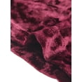 thumbnail image 6 of INSPIRE CHIC Women's Shawl Collar Open Front Pockets Stretchy Velvet Cardigan XS Burgundy, 6 of 7