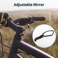 thumbnail image 3 of Unique Bargains Bike Rearview Mirror 11.2x4.5cm Adjustable Front Right Handlebar Bike Mirror Black with Mounting Accessories for Bicycle Mountain Road Bike 1 Set, 3 of 7
