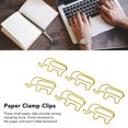 thumbnail image 4 of Golden Shaped Paper Clips, 100pcs Metal Paperclips, Prevent Slip Cute Decorative, Ideal For Document Notebook, 4 of 8