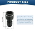 thumbnail image 2 of Uxcell 6 Pcs Straight Union Push to Connect Fitting, 5/16" x 5/8" OD Tube Reducer Connector Quick Push Lock Adapter Air Hose Fitting for Pneumatic System Pipeline Connection, Black, 2 of 6