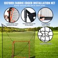 thumbnail image 6 of VEVOR Hockey and Lacrosse Goal Backstop with Extended Coverage, 12' x 9' Lacrosse Net, Complete Accessories Training Net,Quick Easy Setup Backyard Lacrosse Equipment, Perfect for Youth Adult Training, 6 of 9
