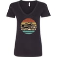 thumbnail image 3 of Inktastic Cycling Vintage Bicycle for Cyclist Women's V-Neck T-Shirt, 3 of 5
