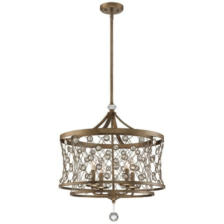 Minka Metropolitan Vel Cantena N6583 4 Light Drum Pendant ...