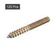 thumbnail image 3 of M6x50mm Hanger Bolts, 120 Pack Double Ended Thread Dowel Screws, 3 of 5