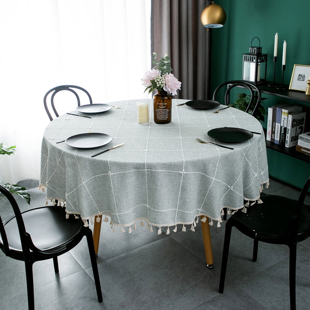 Home Hotel Solid European Style Modern Waterproof Linen Tablecloth Covers decor 