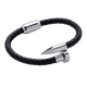 thumbnail image 1 of Pulsera LUCKMAN Jack Hombre Piel Vegana Acero Inoxidable Plateado UNITALLA, 1 of 6