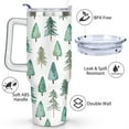 thumbnail image 3 of Christmas Snowflake 40 Oz Tumbler with Handle Double Wall Christmas Snowflake Ball Travel Mug Decorative Cafe Tumblers for Holiday Accessories Camping Outdoor for Mom Wife Teacher Neighbor, 3 of 7