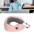 thumbnail image 3 of Almohada de viaje para el cuello en forma de U, cojín inflable para reposacabezas con bolsa de almacenamiento para viajar, avión, coche, dormir, color rosa YUNYI BRAND  Deportes, 3 of 8