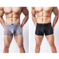 thumbnail image 2 of Men's Soft Breathable Boxer Briefs with Elephant Nasal Design, Solid Color Underwear, 2 of 5