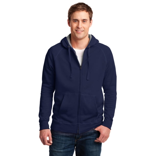 Sudadera con capucha y cierre completo Hanes Nano. HN280 Azul marino vintage M hanes 932223