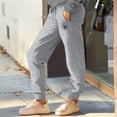 thumbnail image 5 of Dalix Butterfly Embroidered Jogger Pant Soft Fleece Relaxed Fit Lounge Womens in Heather Gray M Medium, 5 of 5