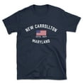 thumbnail image 1 of New Carrollton Maryland Patriot Men's Cotton T-Shirt, 1 of 1