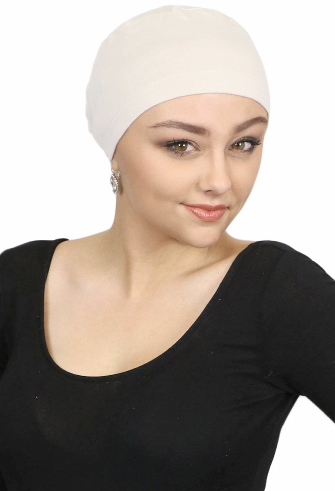 DJB Women’s Cotton Turban Beanie Head Wrap Chemo Cap Hair Loss Hat Sleep Cap