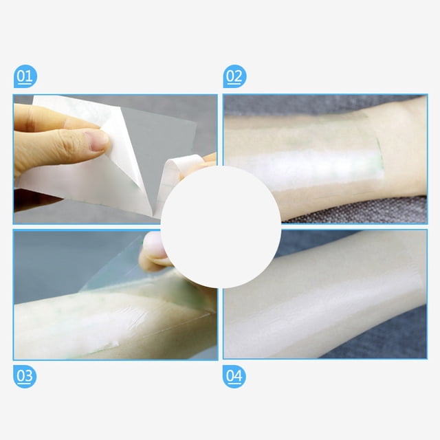 Cinta Adhesiva Transparente Impermeable De PU Cinta De Fijación De Heridas De Primeros Auxilios 5 Cm X 5 M