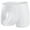 White, variant on ZQUUVOU Men's Boxer Briefs Casual Solid Color Breathable Support Pouch Middle Waist Underwear (Black,L)