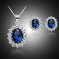 thumbnail image 6 of Ruanlalo Necklace Fashion Special Faux Sapphire Rhinestone Jewelry Set for Daily Life Necklace, 6 of 6