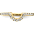 thumbnail image 4 of Solid 14K Yellow Gold Lab Grown Diamond VS/SI GH, Matching Wedding Band - Ring Size 7.0-2.1gm, 4 of 8