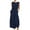 Navy, variant on DeHolifer Women Sleeveless Jumpsuits Cotton Linen Solid Loose Straight Pants With Pockets Wide Leg Romper Jumpsuits Navy XXXXL