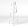 thumbnail image 4 of Furniture of America Lawler Contemporary Wood 5-Shelf Corner Bookcase in White, 4 of 6