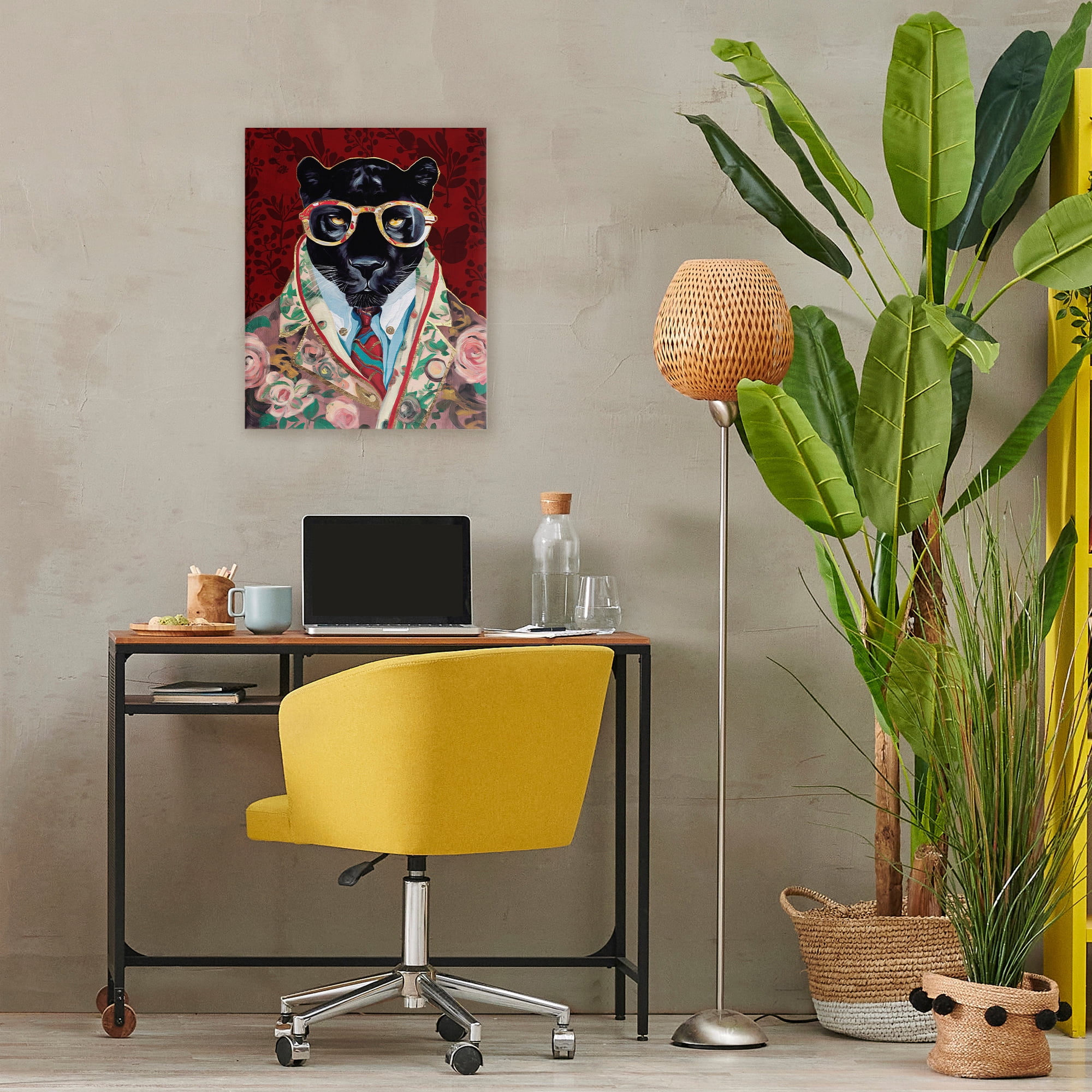 Stupell Industries Fashionable Scarlet Panther Canvas Wall Art, design by Svetlana Aleynikova