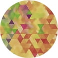 thumbnail image 1 of Ahgly Company Machine Washable Indoor Round Transitional Orange Area Rugs, 7' Round, 1 of 7