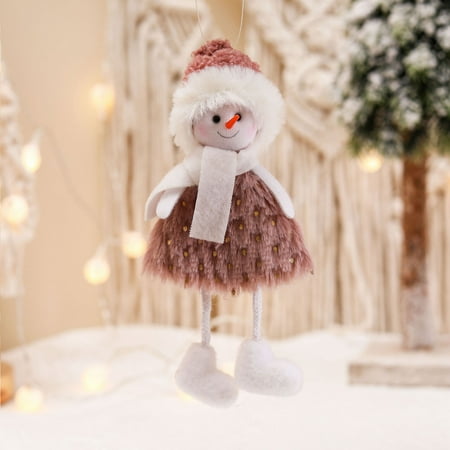 

Naughtyhood Christmas New Christmas Decorations Creative Santa Claus Snow Doll Doll Christmas Tree Pendant Mini Doll Clearance sale Home Decoration