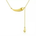 thumbnail image 6 of K-KED 18K Gold Plated Elegant And Cool Two Layers Teardrop Pendant Necklace For Women-White Gold Plated, 6 of 7