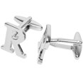 thumbnail image 3 of BodyJ4You 2PC Cufflinks Personalized Initials Letter R Men's Button Shirt Business Gift, 3 of 6
