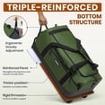 thumbnail image 2 of 30'' Rolling Duffel Bag with Wheels - No-Sag Design for Heavy Loads, 100L  Foldable Luggage w/ Backpack Straps &  Support Compartment, Lightweight Travel & Gym, 2 of 6