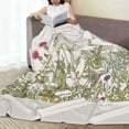 thumbnail image 6 of Pofeuu Herbs and Wildflowers Print Ultra-Soft Micro Fleece Blanket,for Bed Or Sofa,All Season Throw Blankets Flannel Blanket-50"x40", 6 of 7