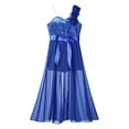 thumbnail image 6 of Linjinx Kids Girls Camisole Flower Girls Romper Dress Lace Wedding Princess Gown Royal Blue 8, 6 of 7